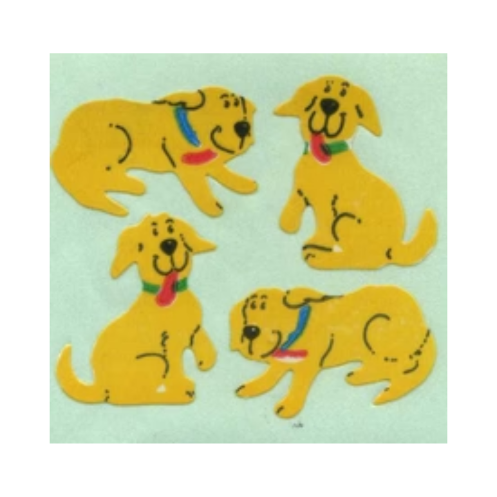 Happy The Dog Paper Sticker Sheet