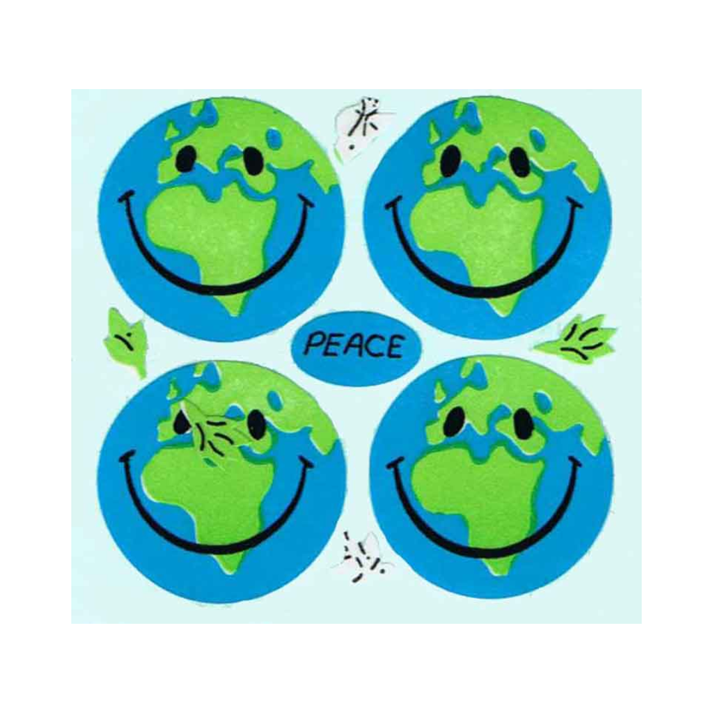 Happy World Paper Sticker Sheet