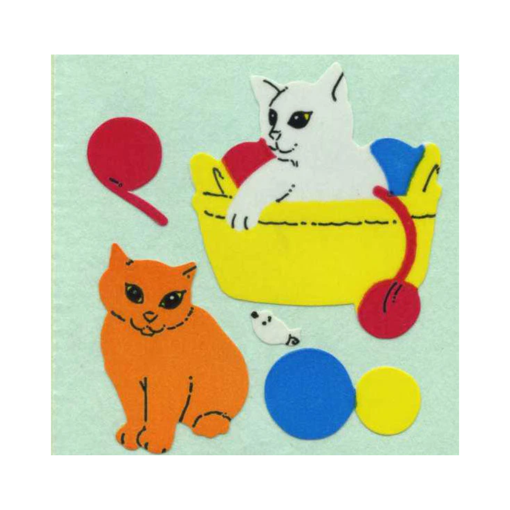 Kittens Playing Paper Sticker Sheet