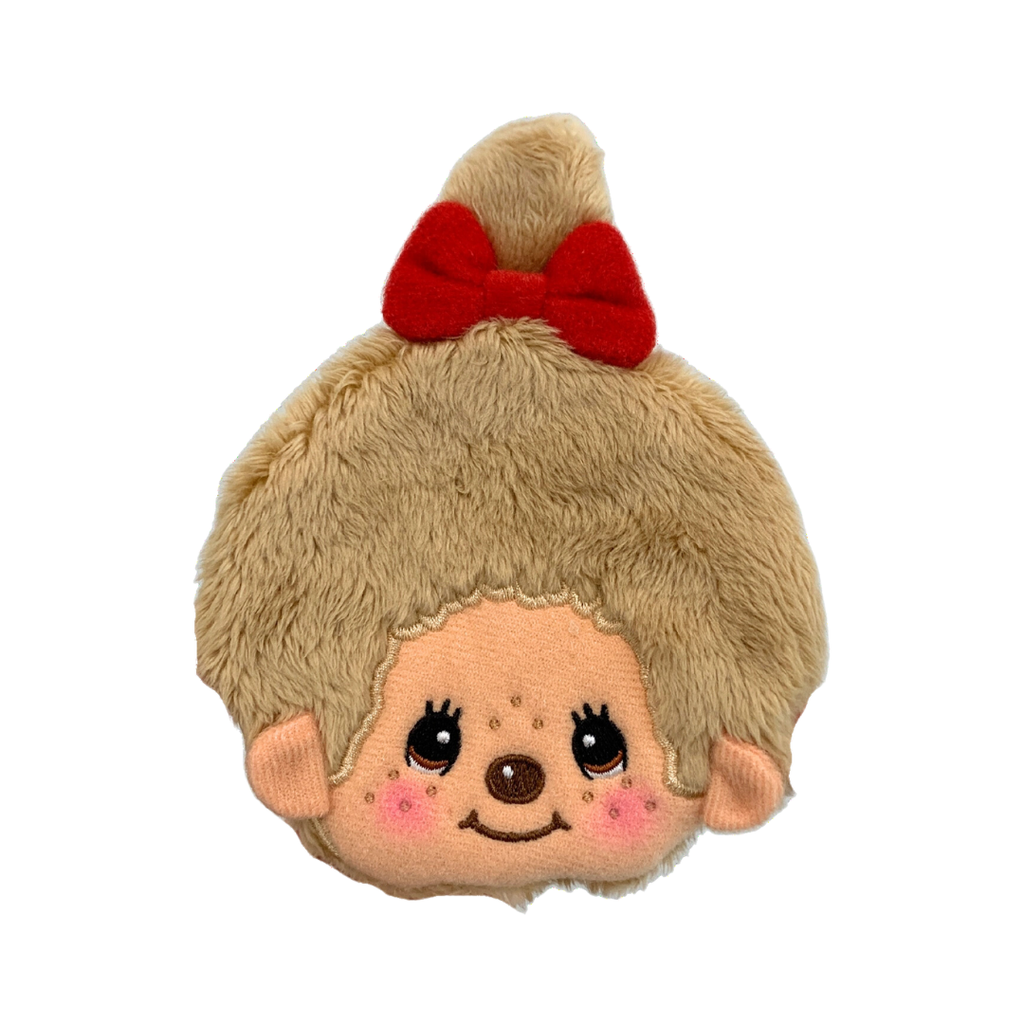 Monchhichi Coin Purse - Beige Bow