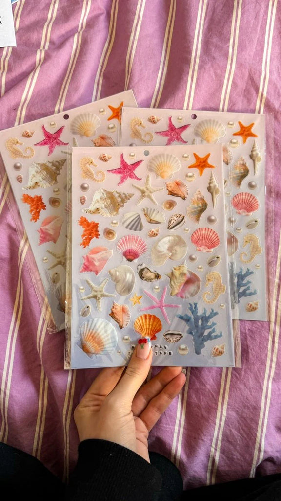 Martina Calvi // Seashell Sticker-sheet