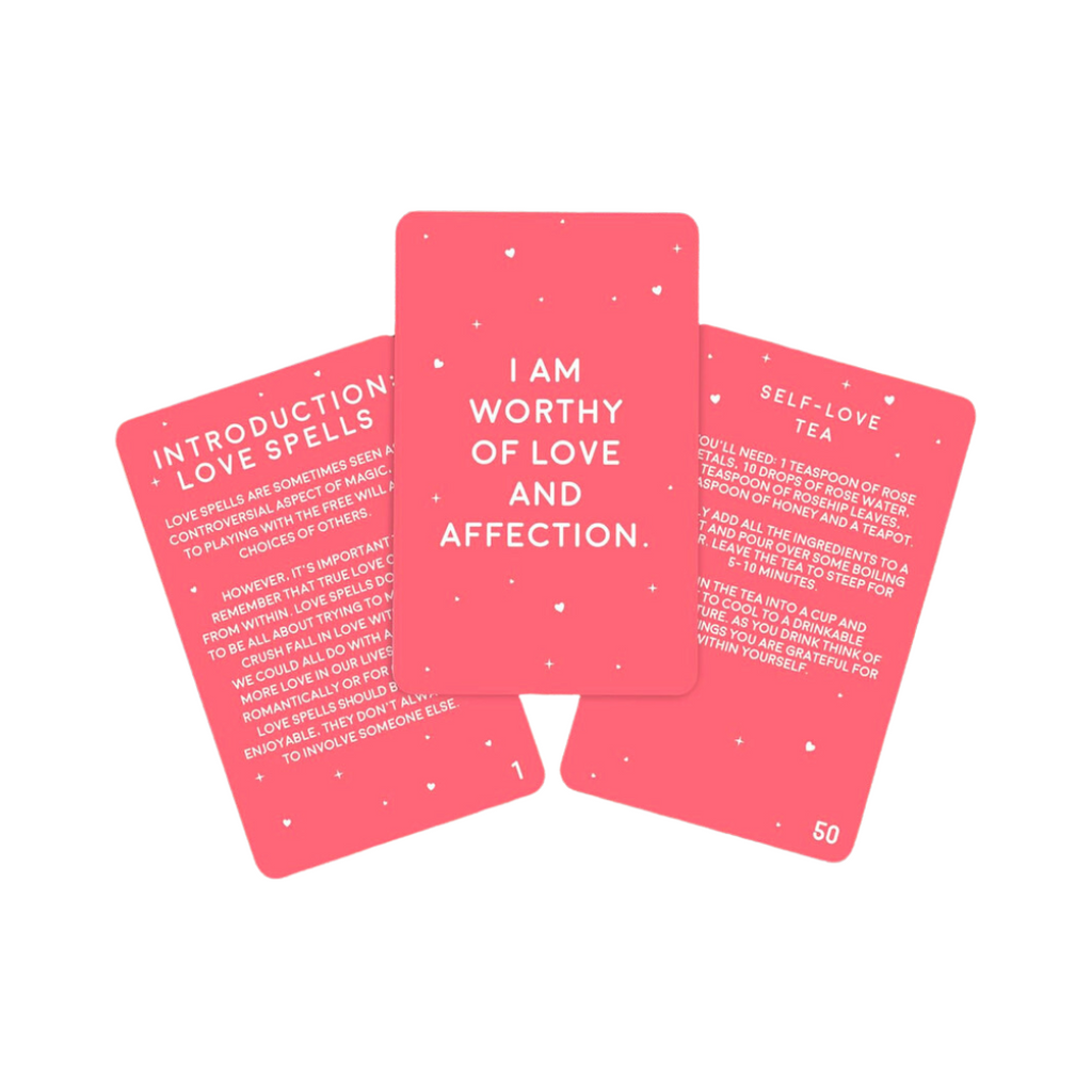 Message Spell Card Love Spell Cards | Our Satellite Hearts