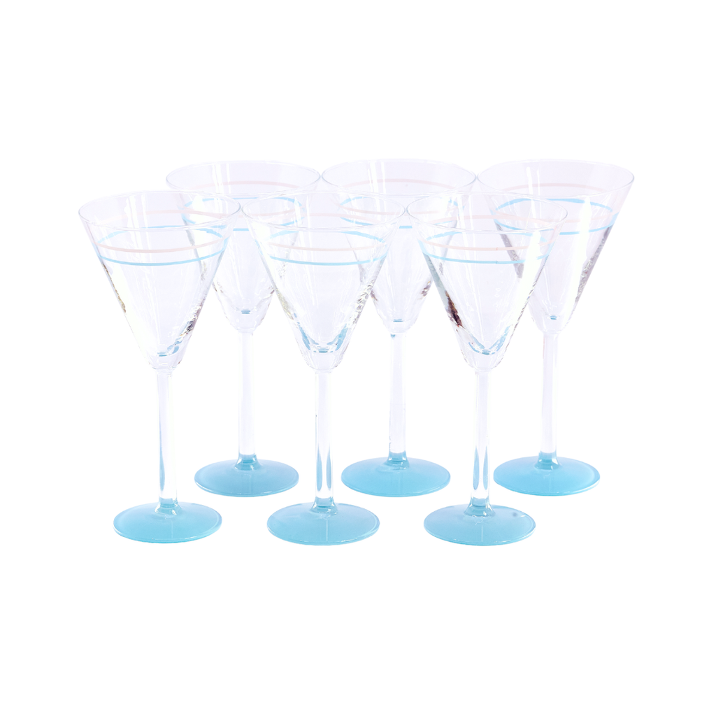 Aqua Base Martini Glass (Set of 6)