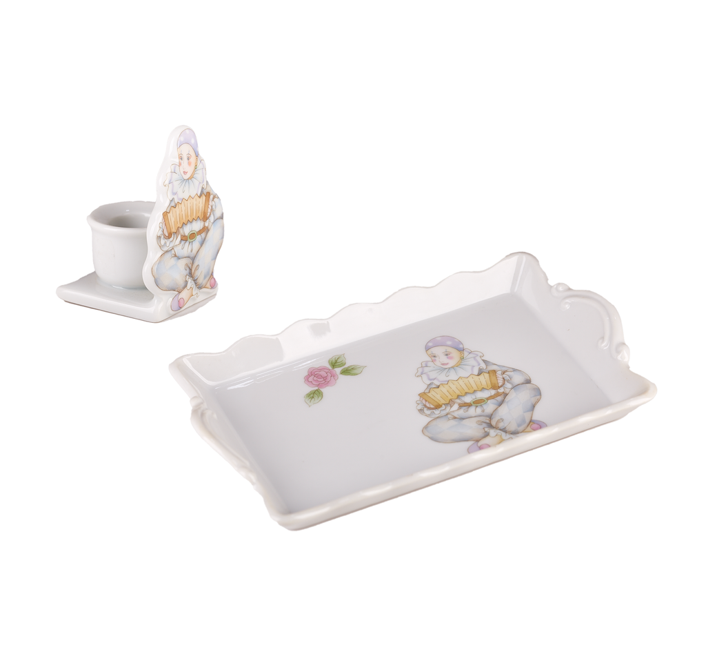 Cute Clown Candle Holder and Trinket Tray