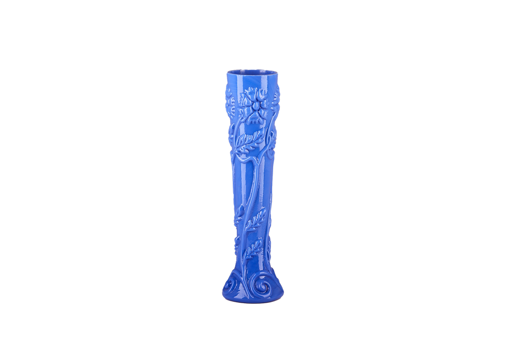 Blue Flower Detail Candle Holder