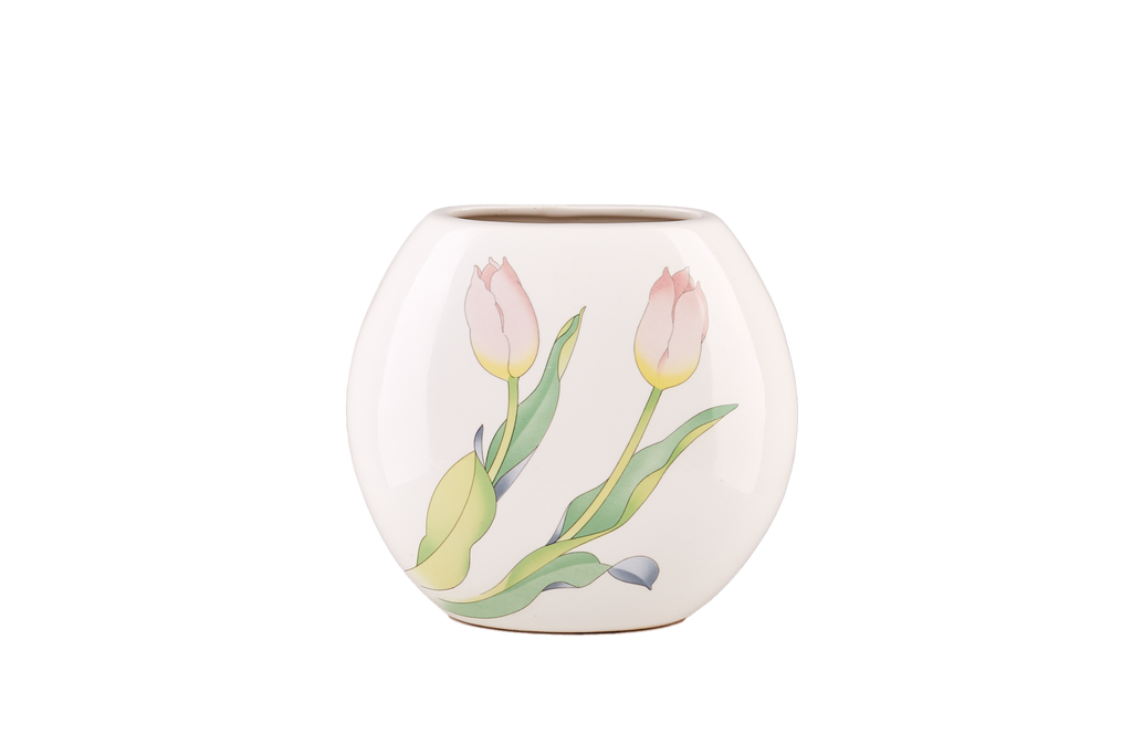 Japanese Tulip Round Vase