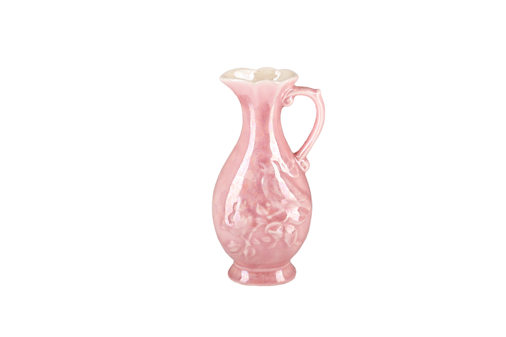 Pink Iridescent Vase