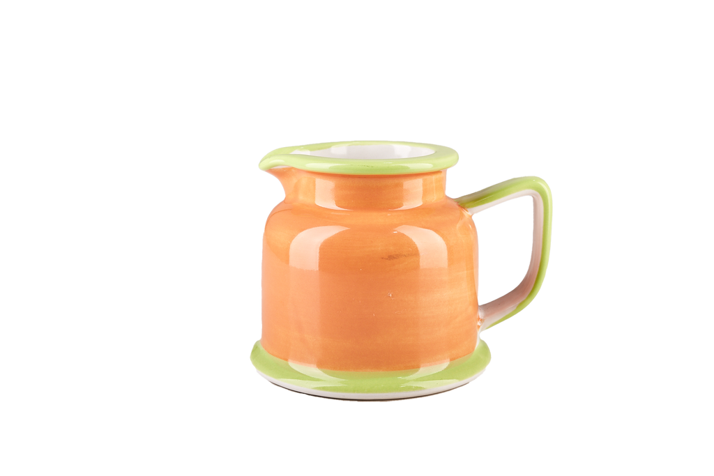 Orange and Green Milk Jug