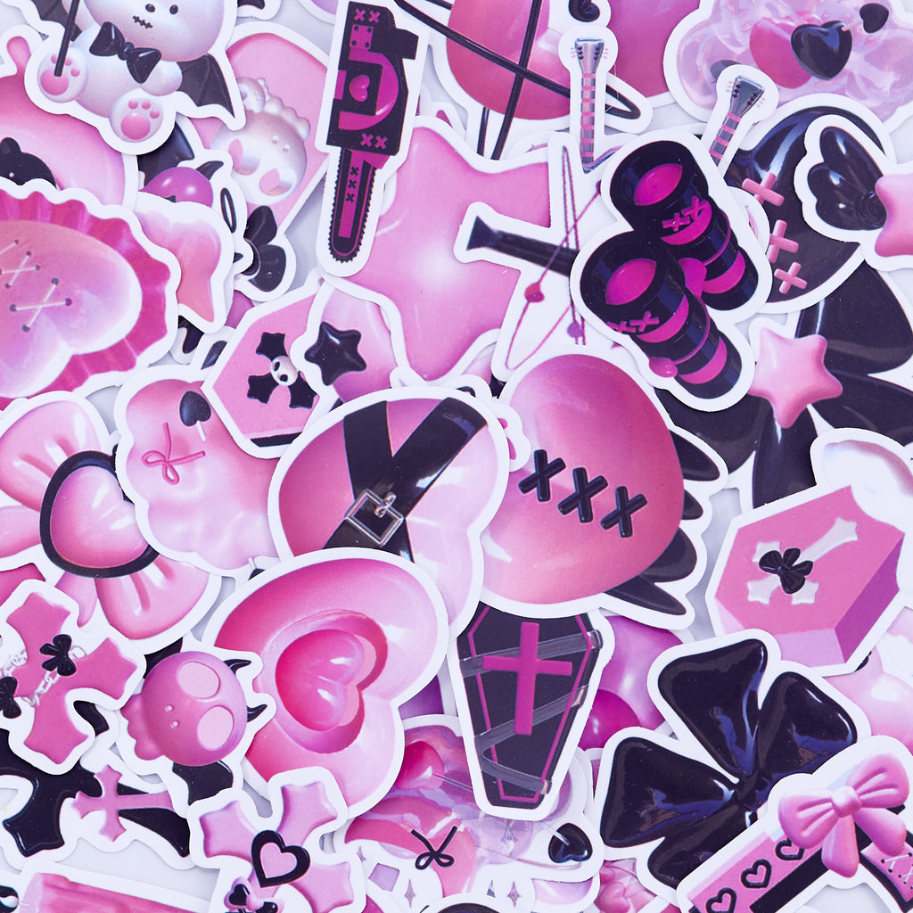 Black Pink Sticker