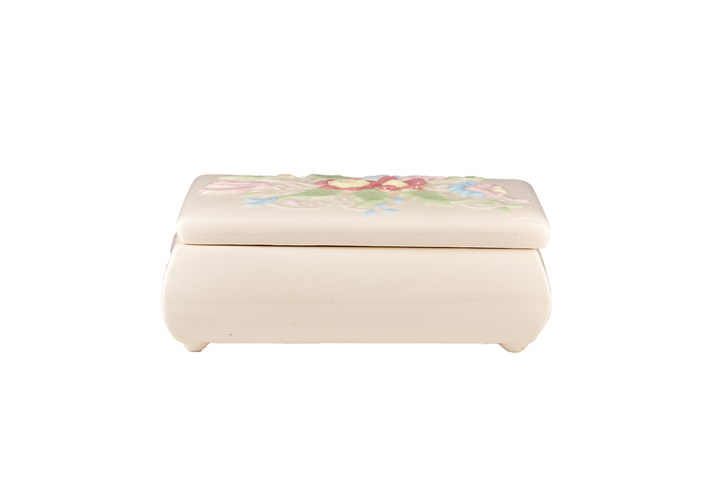 Ceramic Floral Keepsake Box