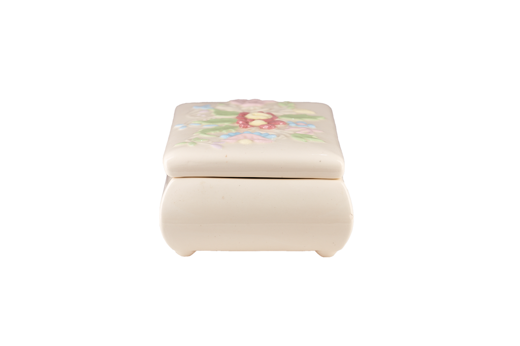 Ceramic Floral Keepsake Box