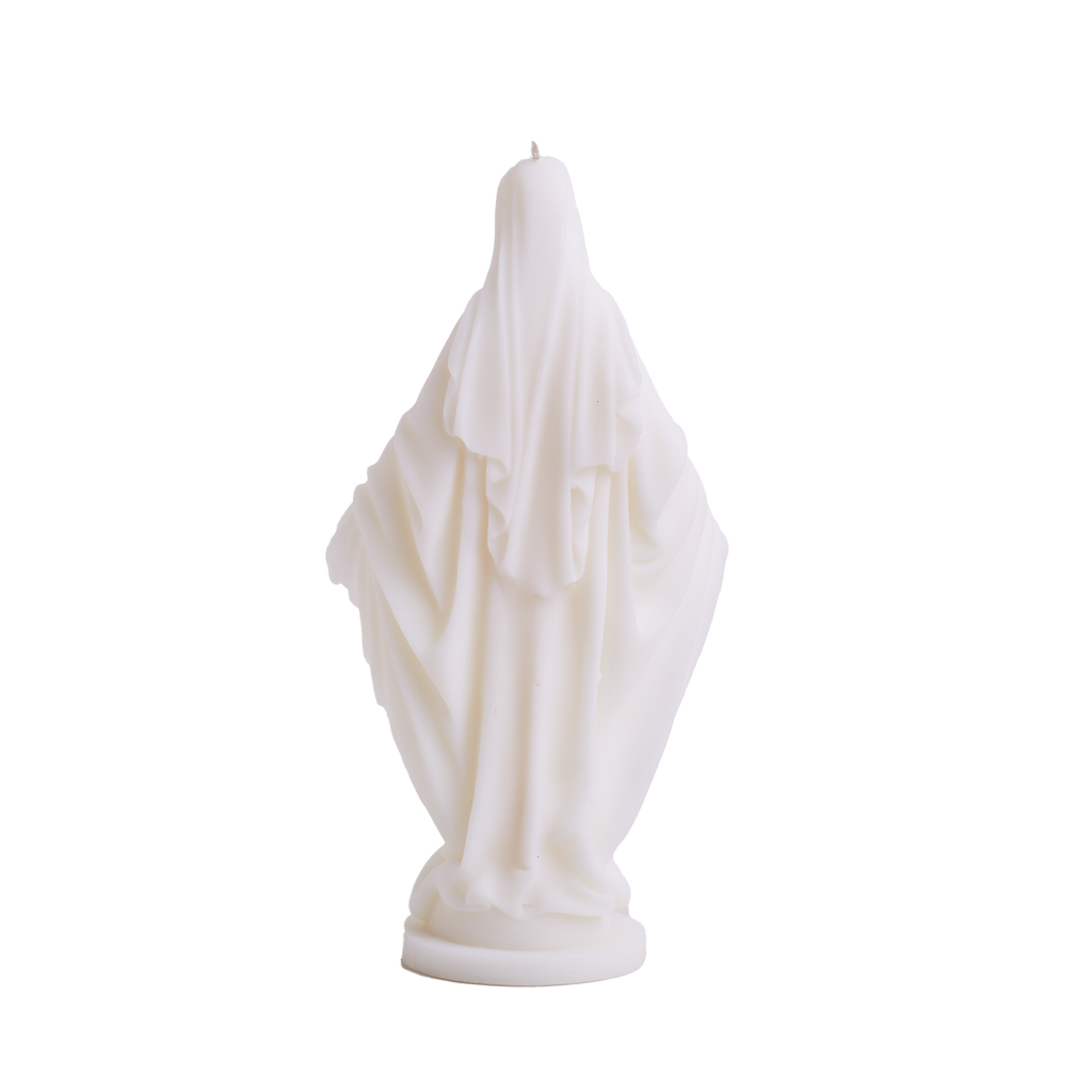 Mary Candle - White