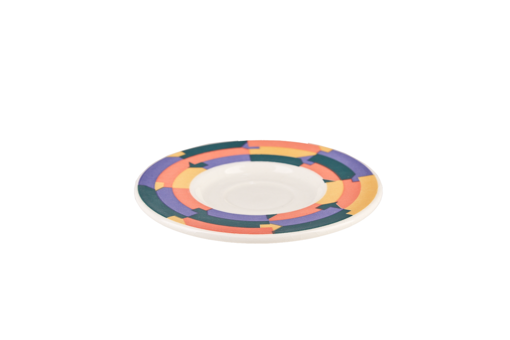 Small Colourful Geometric Plate Set