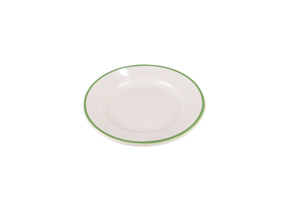 Small Coloured Rim Plate Set