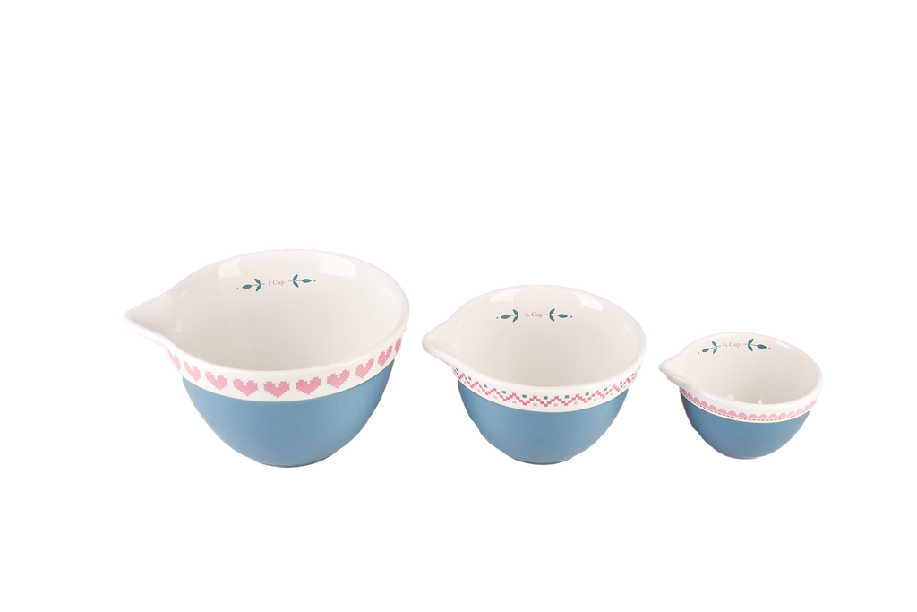 Blue and Pink Measuring Cups Set