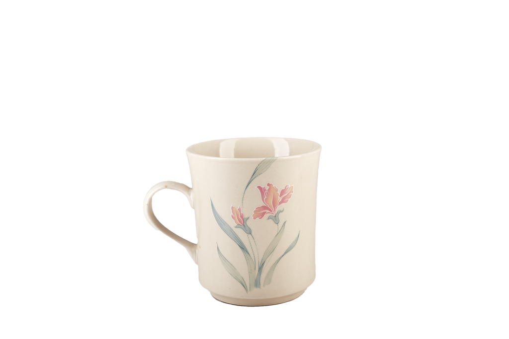 Grey Flower Mug Set