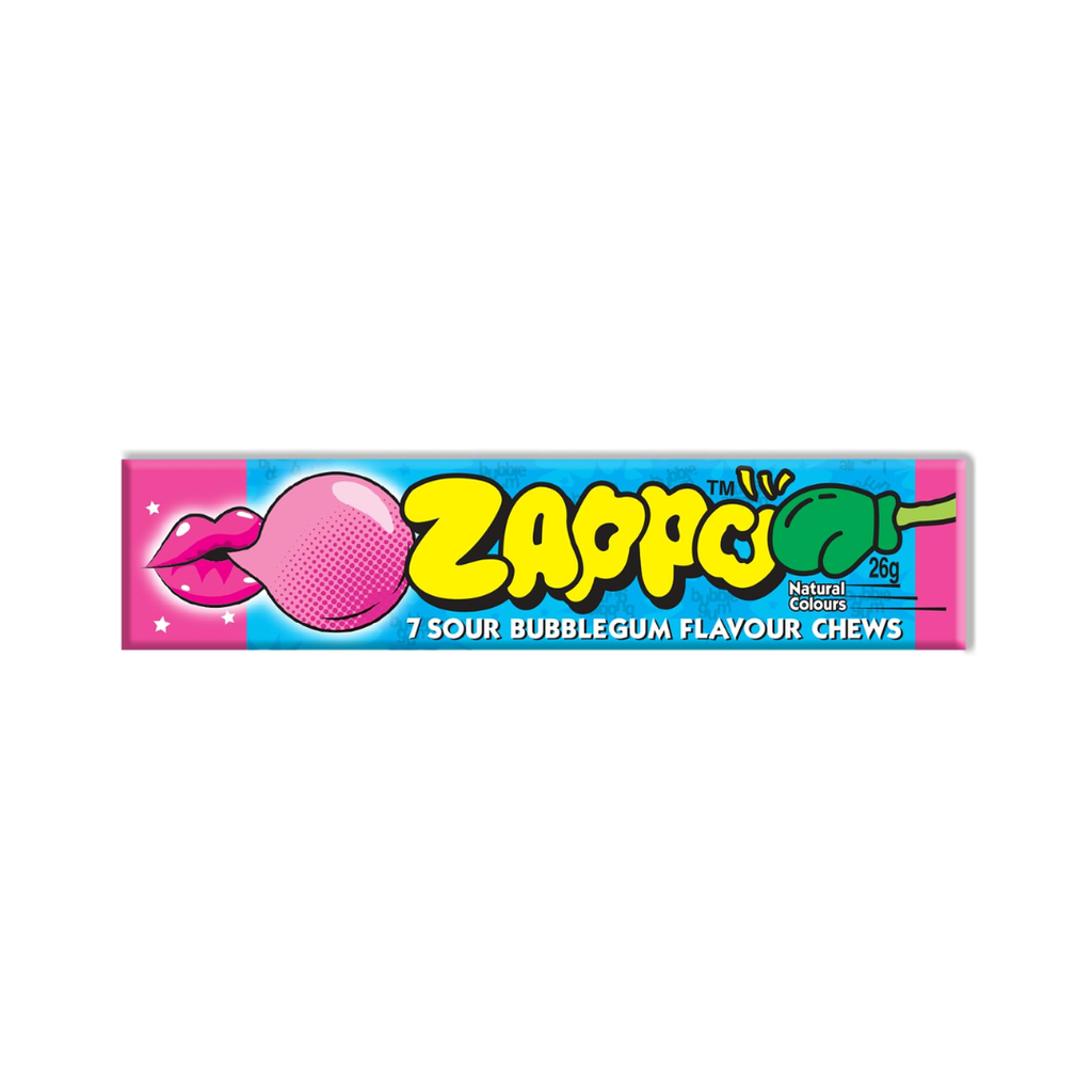 Zappo Sour Bubblegum Chews