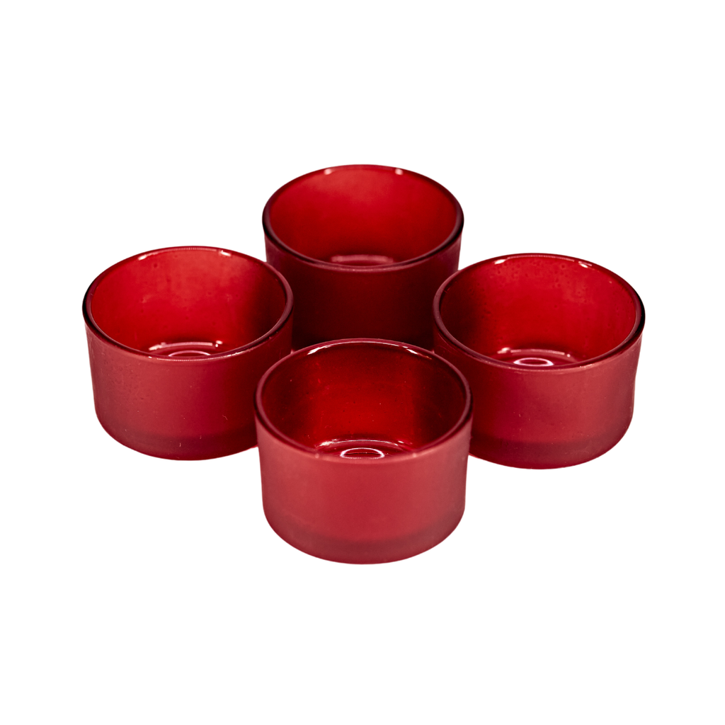 Red Tealight Holders - Set of 6