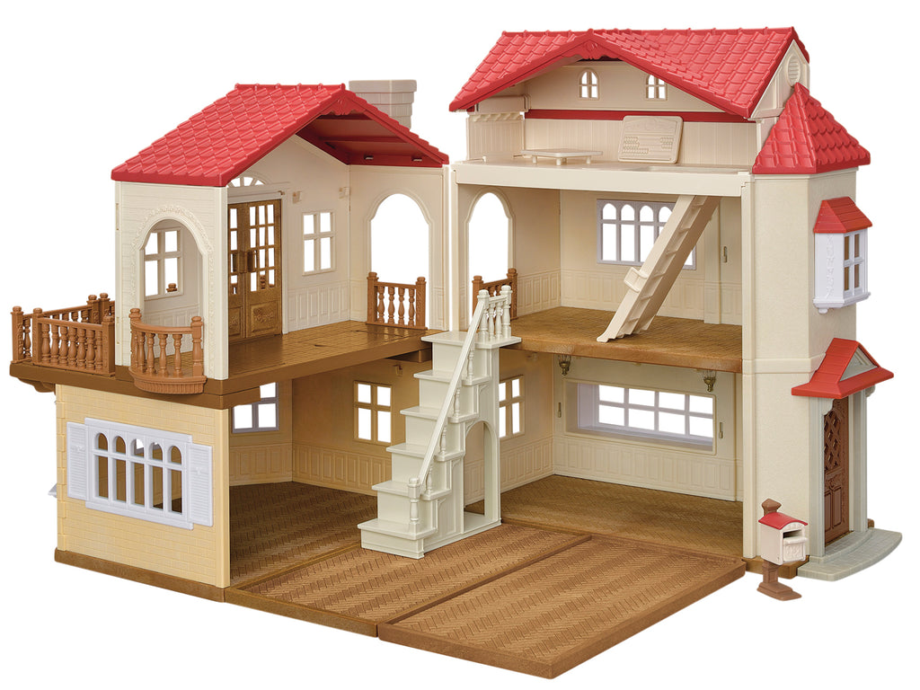 Sylvanian Families // Red Roof Country Home with Attic
