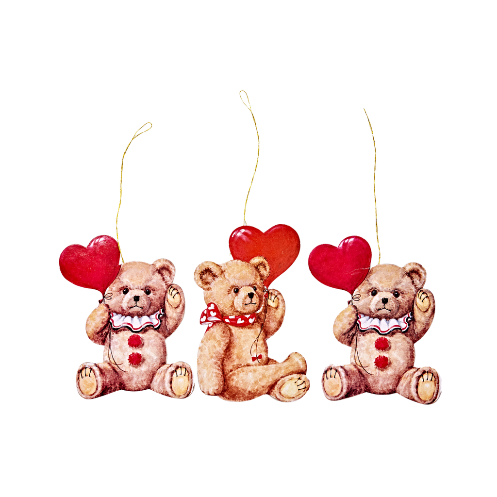 Be Your Teddy Bear Hanging Ornaments - Set of 3