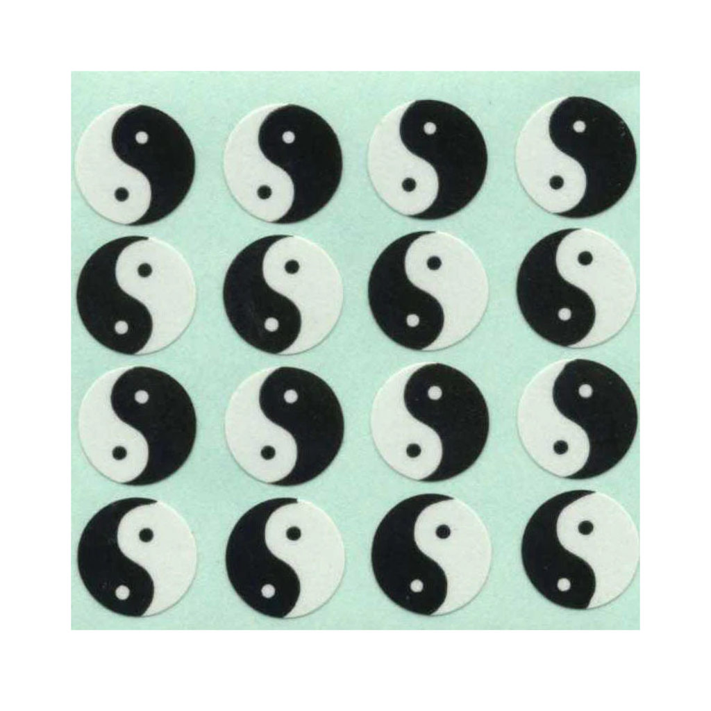 Ying Yang Paper Sticker Sheet