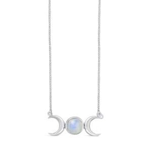 Triple Goddess Necklace - Moonstone