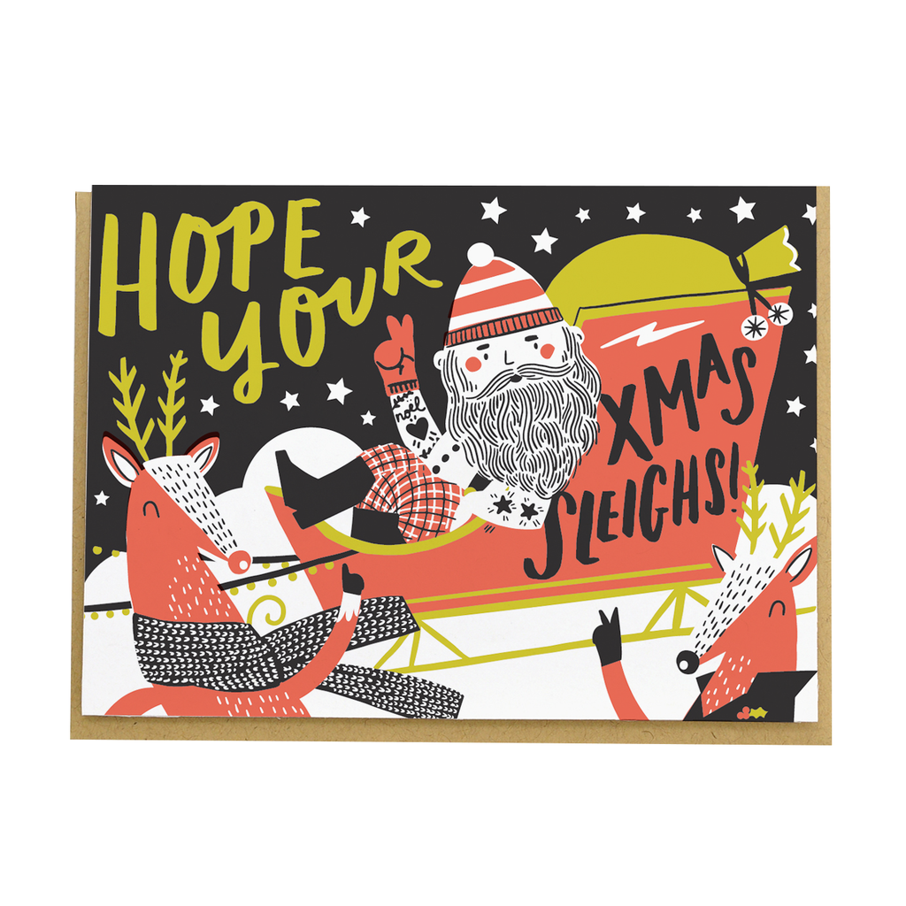 Hello Lucky // Santa's Sleigh Card | Cards