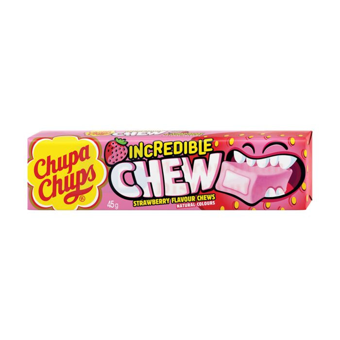 Chupa Chups // Incredible Chew - Strawberry Flavoured | Confectionery
