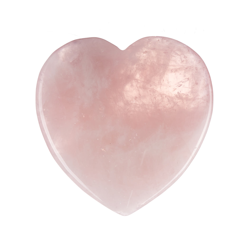 Rose Quartz Large Heart #1