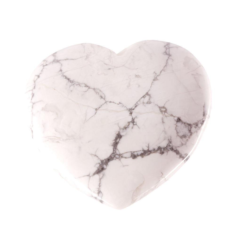 Howlite Large Heart #16