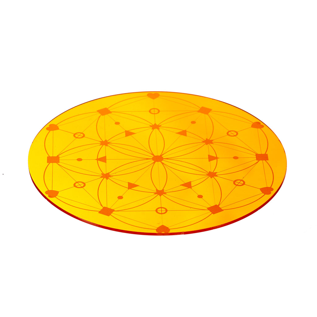 Our Satellite Hearts // Crystal Grid - Orange
