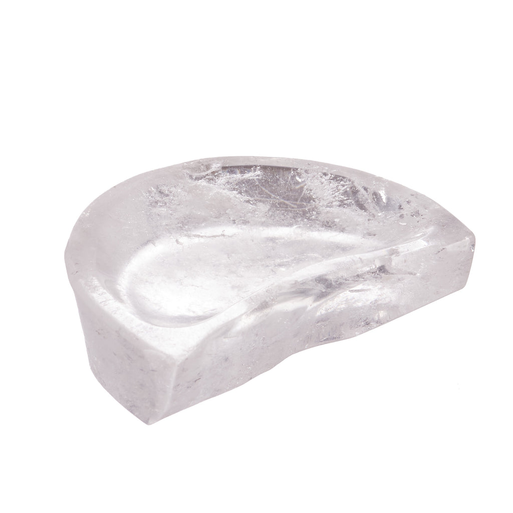 Clear Quartz Crescent Moon Trinket Bowl #2