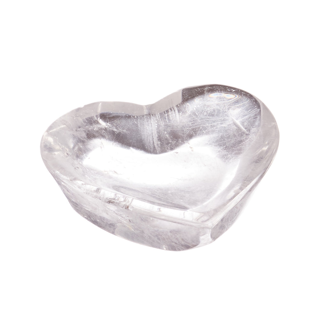 Clear Quartz Heart Trinket Bowl #1