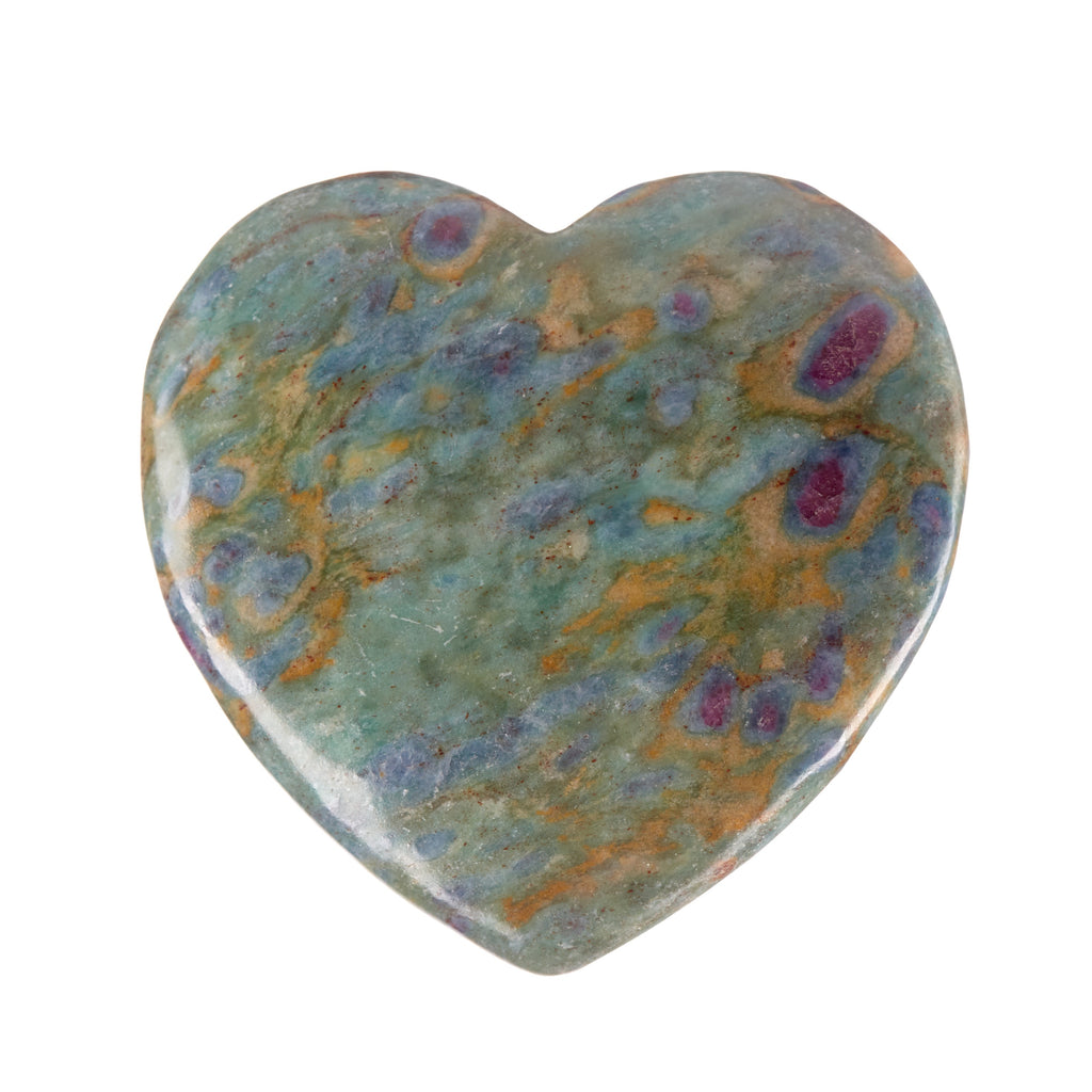 Ruby in Fuchsite Large Heart #6