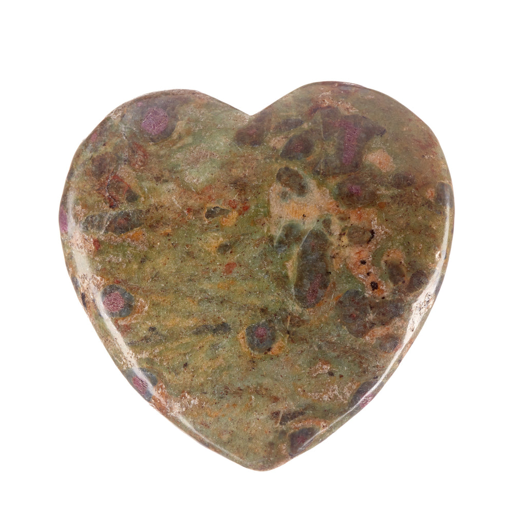 Ruby in Fuchsite Large Heart #8
