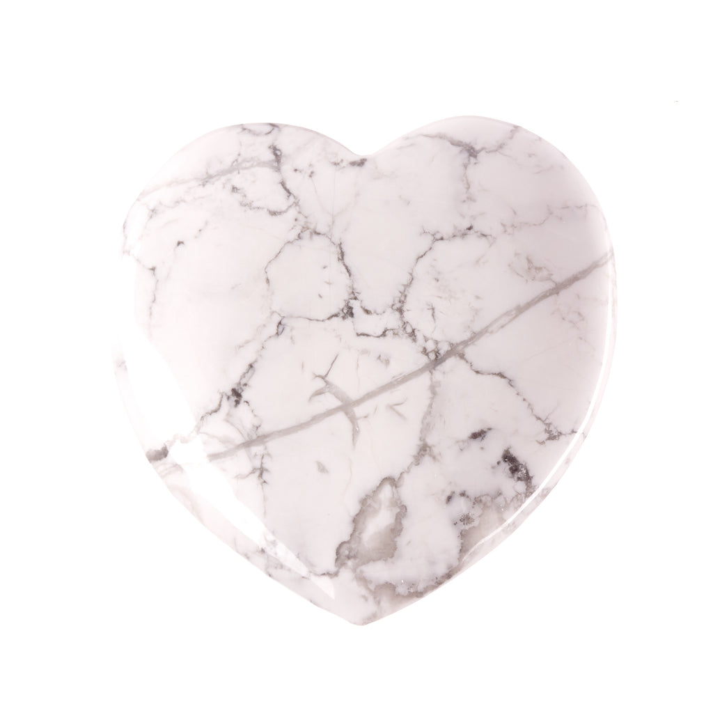 Howlite Large Heart #12