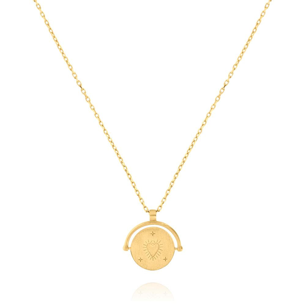 Linda Tahija // Amulets of Alchemy - Love Necklace - Yellow Gold Plated Sterling Silver | Linda Tahija Jewellery