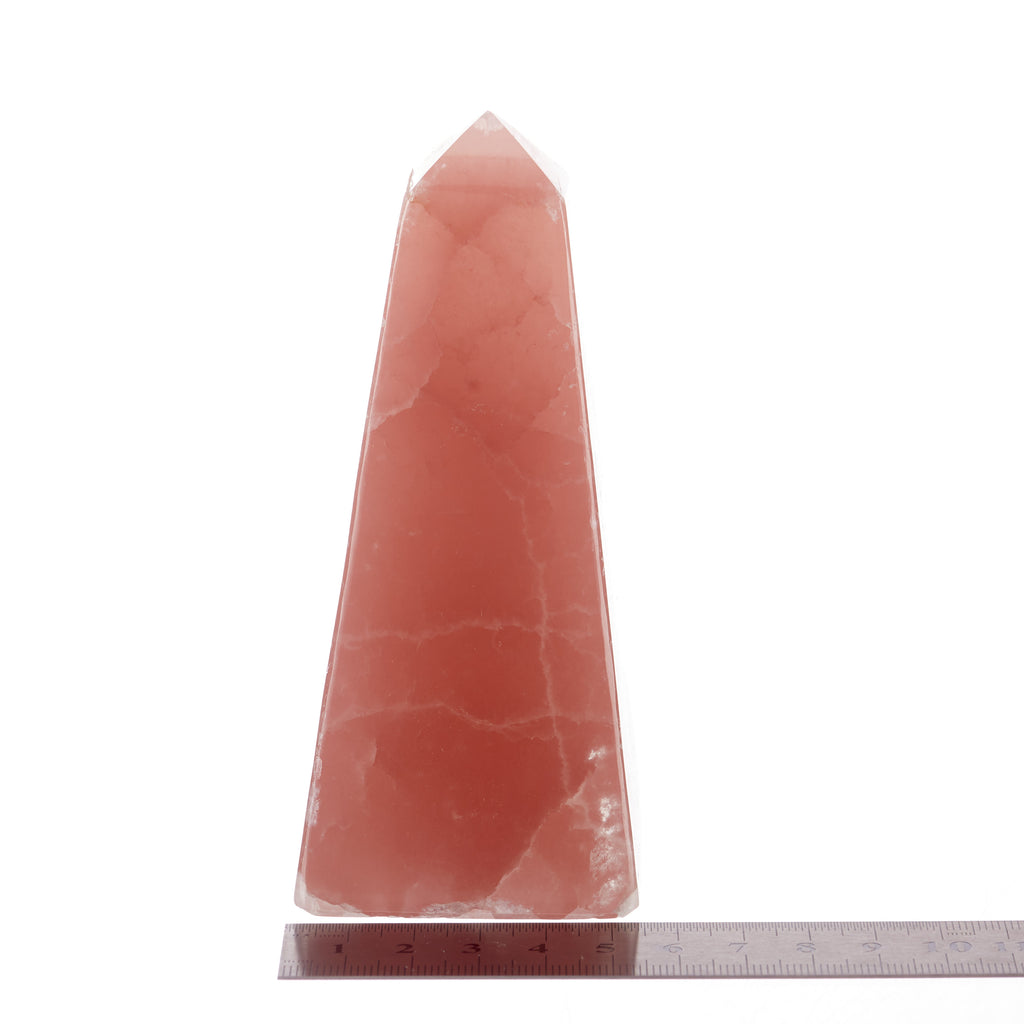 Strawberry Calcite Obelisk #2