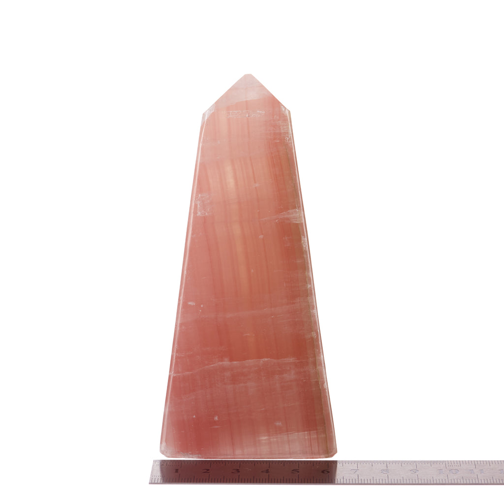 Strawberry Calcite Obelisk #10
