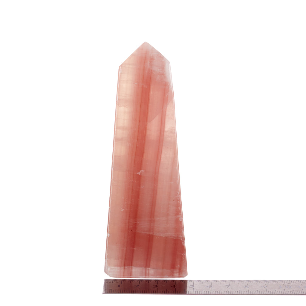 Strawberry Calcite Obelisk #11