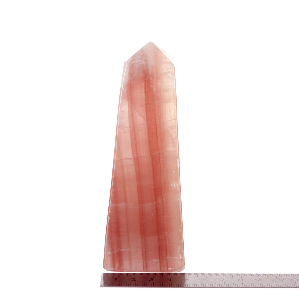 Strawberry Calcite Obelisk #11