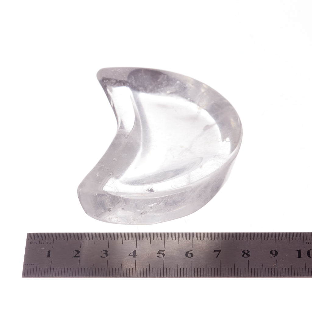 Clear Quartz Crescent Moon Trinket Bowl #1