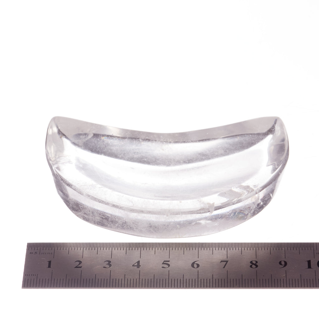 Clear Quartz Crescent Moon Trinket Bowl #1