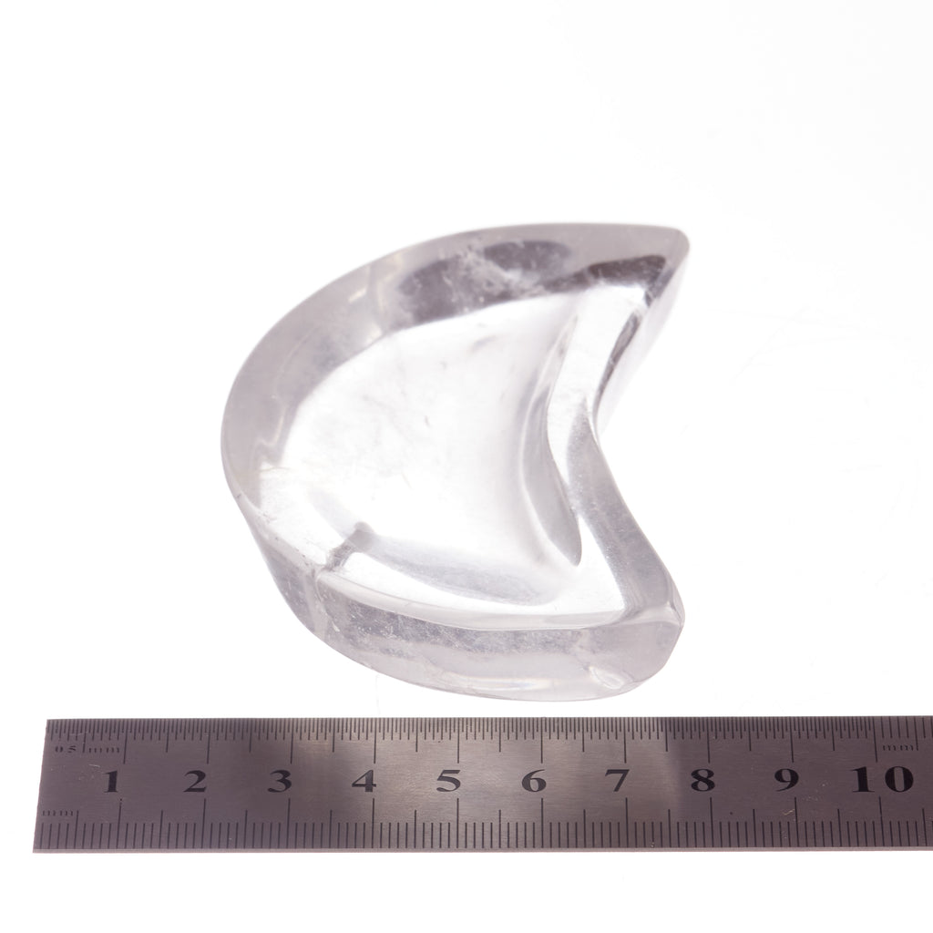 Clear Quartz Crescent Moon Trinket Bowl #1