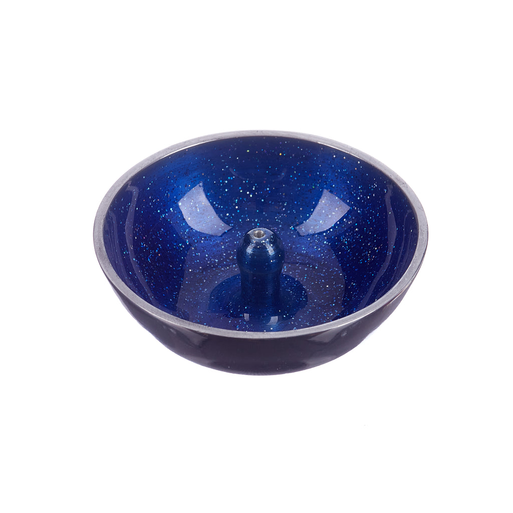 Aluminium Incense Dish // Blue Glitter | Incense