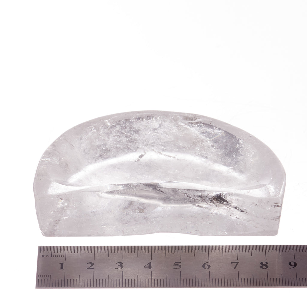 Clear Quartz Crescent Moon Trinket Bowl #2