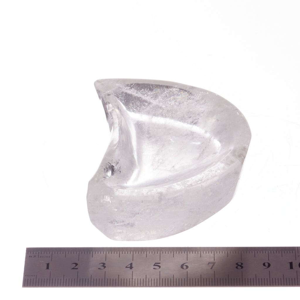 Clear Quartz Crescent Moon Trinket Bowl #2