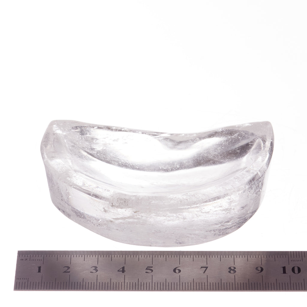 Clear Quartz Crescent Moon Trinket Bowl #2