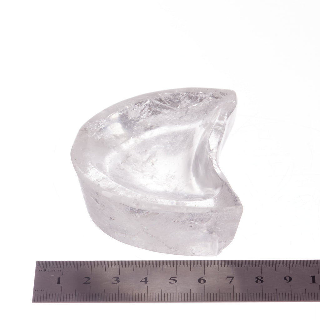 Clear Quartz Crescent Moon Trinket Bowl #2