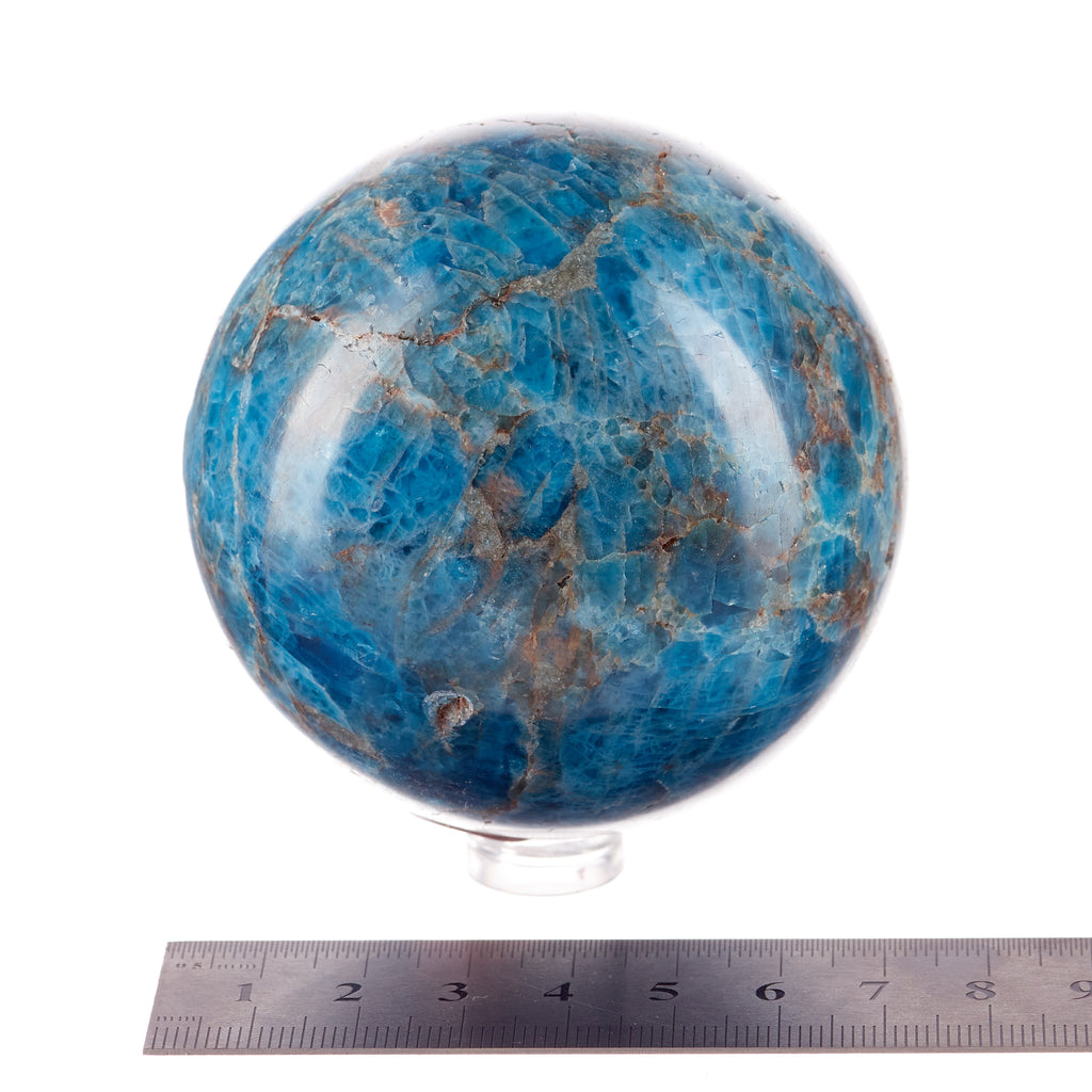 Blue Apatite Sphere #3